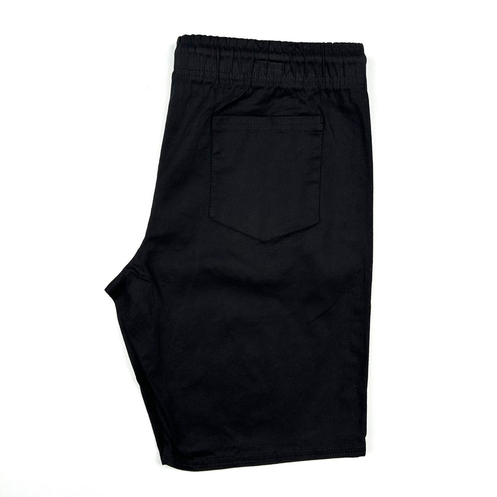 Red Rhino Mens‎ XL Black Drawstring Elastic Waist Stretch Cotton Blend Shorts